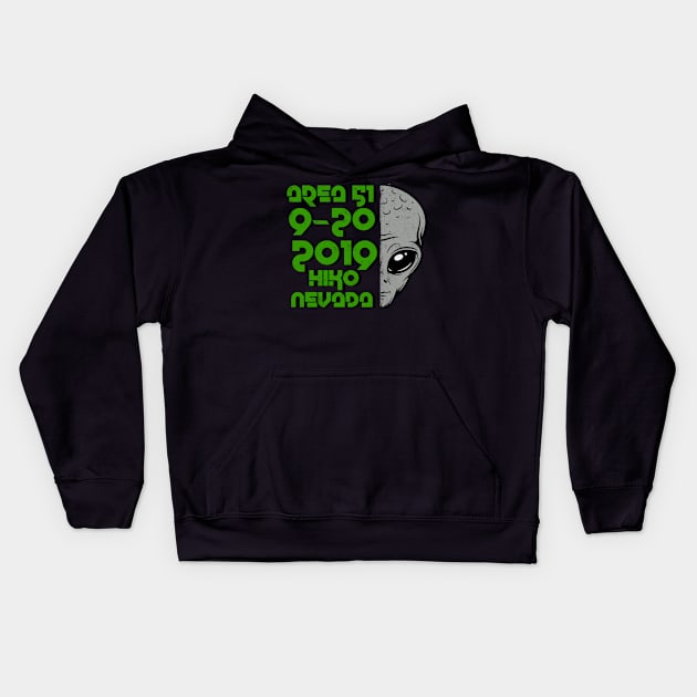 Annual Area 51 Raid 2019! Kids Hoodie by Watson Creations